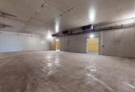Frostfreie Lagerhalle mit Laderampe