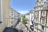 REPRÄSENTATIVE ALTBAUWOHNUNG MIT BALKON NAHE BÖRSE