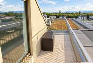 Moderne 3-Zi-Dachgeschosswohnung mit Rundumblick-Terrasse, Klimaanlage & Tiefgarage in Leopoldsdorf!