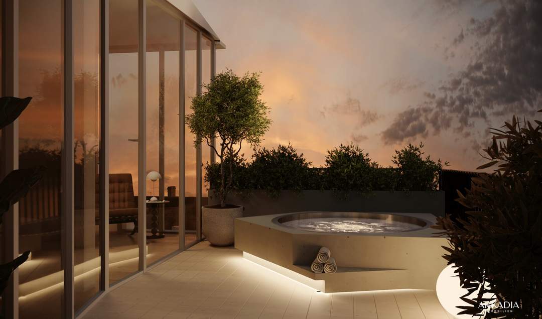 Exklusive 3-Zimmer-Dachgeschosswohnung mit Südwest-Terrasse