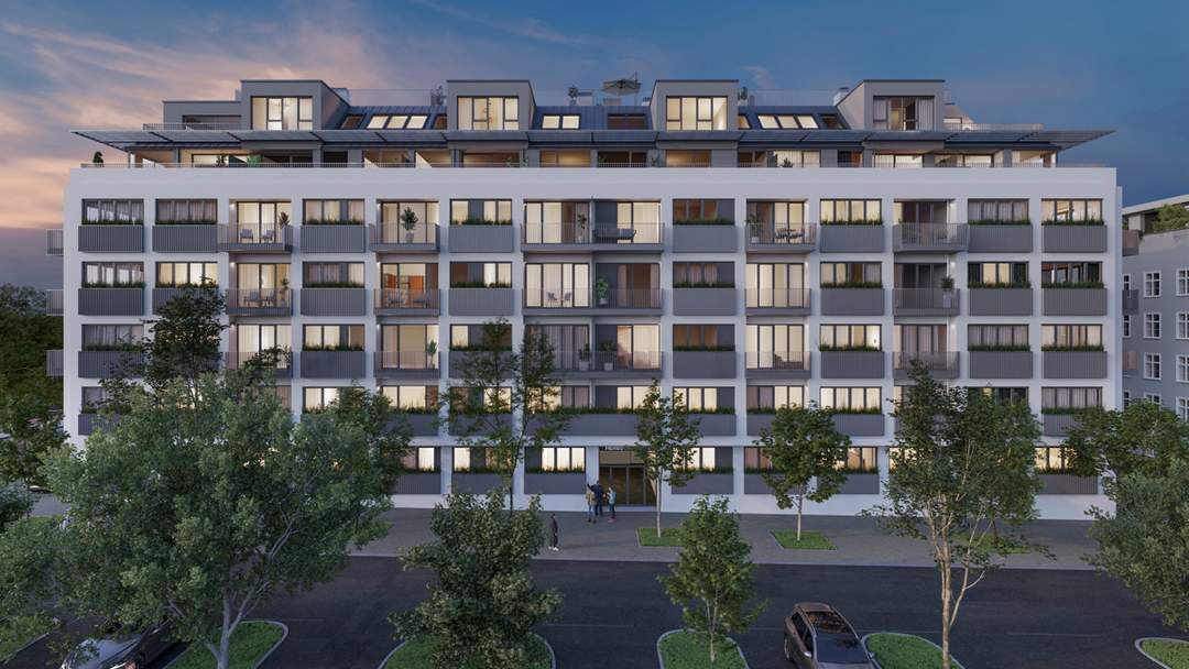 Attraktiver Zweizimmer Neubau-Erstbezug beim Arik Brauer Park: Perfekte Infrastruktur und Öffi´s