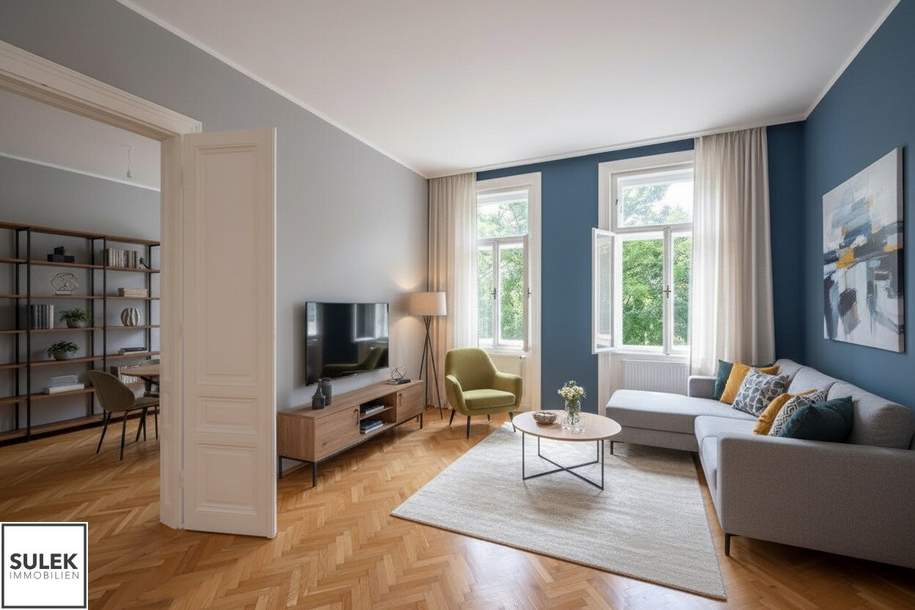 Schönbrunner Allee: perfekt aufgeteilte Altbauwohnung mit Grünblick, Wohnung-kauf, 498.000,€, 1120 Wien 12., Meidling
