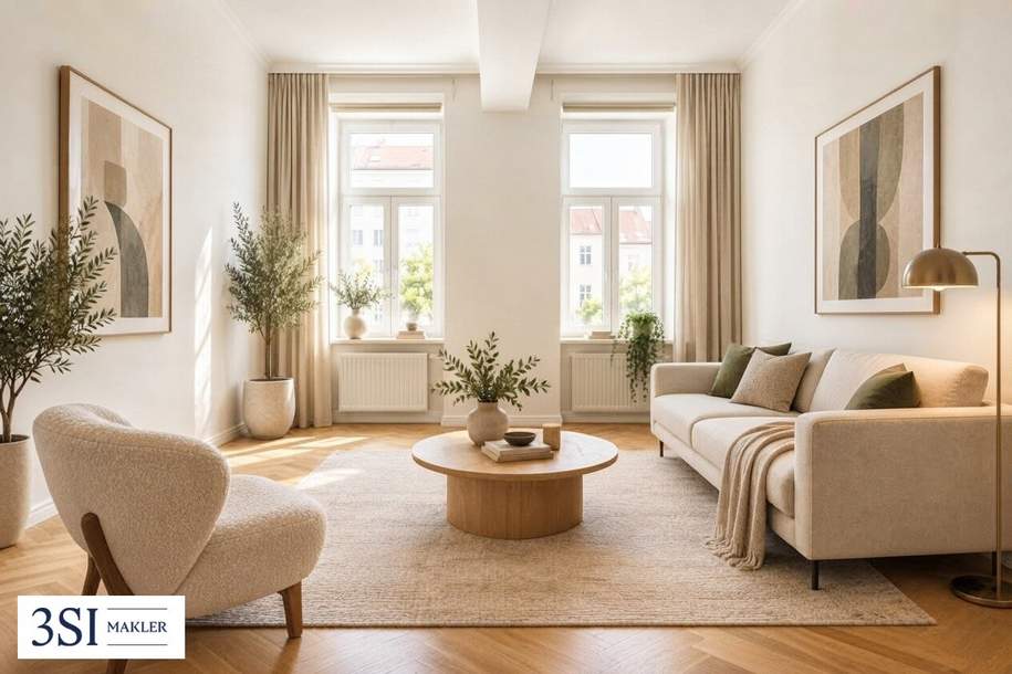 Absberggasse 9 - Hofseitige 4-Zimmer-Wohnung mit perfektem Grundriss, Wohnung-kauf, 385.000,€, 1100 Wien 10., Favoriten