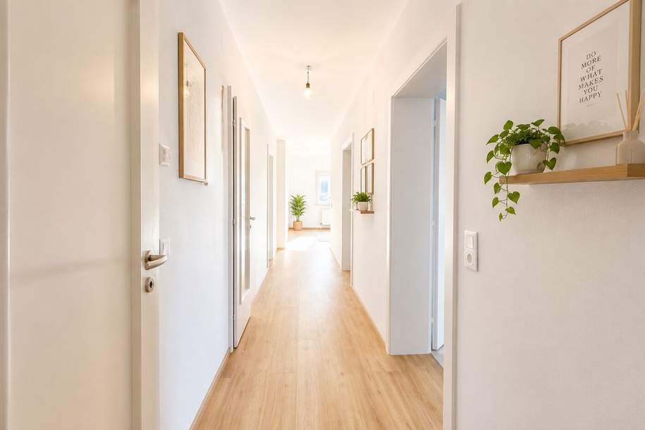 Klagenfurt - Universitätsstraße: großzügig geschnittene 4-ZI Wohnung mit Balkon & Garagenstellplatz, Wohnung-miete, 1.890,00,€, 9020 Klagenfurt(Stadt)