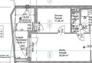 Moderne 2-Zimmer-Wohnung mit Loggia in Augartennähe