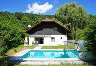 Grünruhelage am Waldrand! Familienidyll mit großem Garten, Schwimmbecken und Sauna