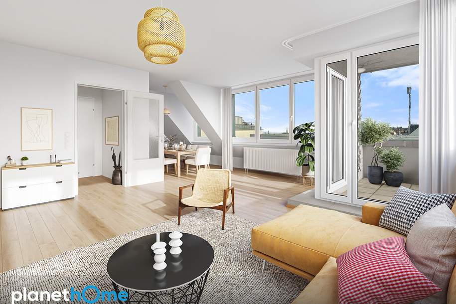 Maisonette-Dachgeschoss: Licht, Luft und viele tolle Gestaltungsmöglichkeiten, Wohnung-kauf, 845.000,€, 1050 Wien 5., Margareten