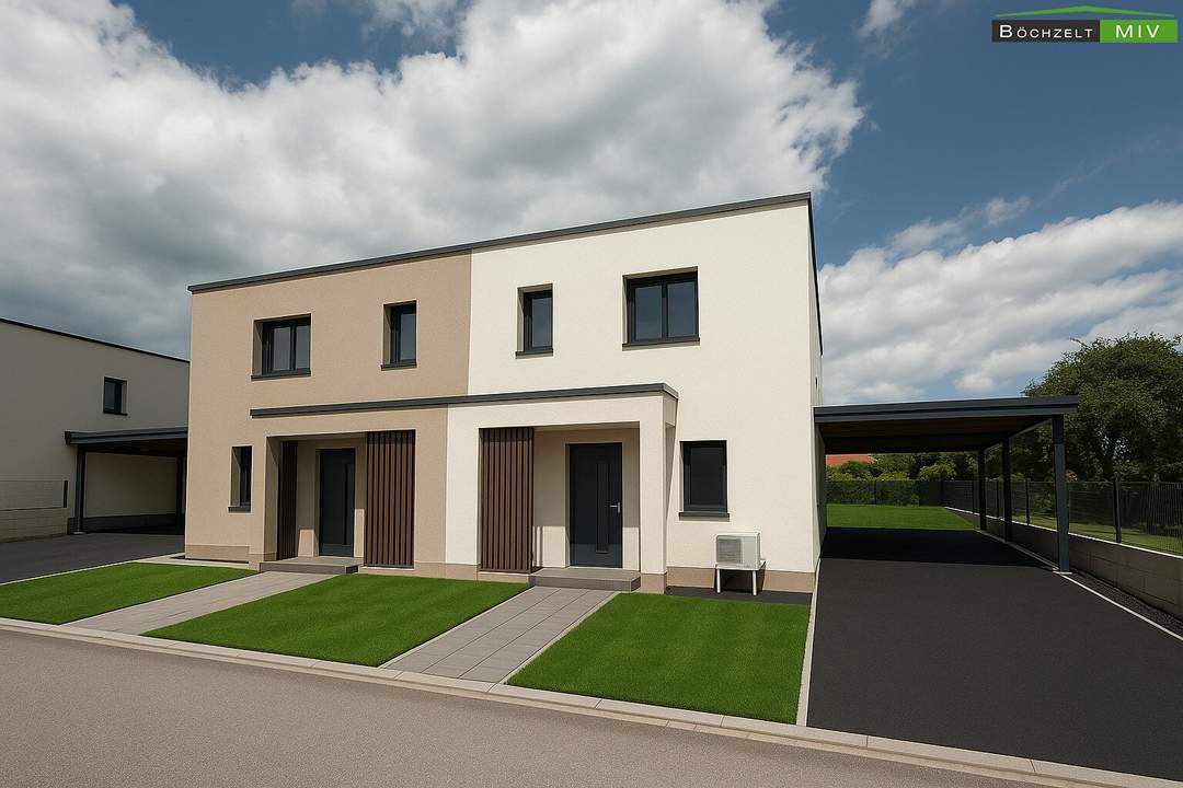 Hochwertige Neubau Doppelhaushälfte mit 3 Bädern in +++ Spielberg +++