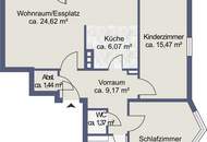 3-Zimmer-Wohnung mit Balkon in Liefering