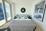 43. Etage Signature Skyline Supreme – Süd-Eckresidenz - 3 Zimmer, Freifläche und mit Panorama über Wien und Donau