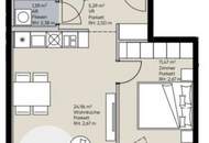 U-Bahn-Station KAGRAN U1 I Moderne Wohnung mit hochwertiger Ausstattung und Loggia I Rooftop POOL I Fitnessraum &amp; Saunabereich