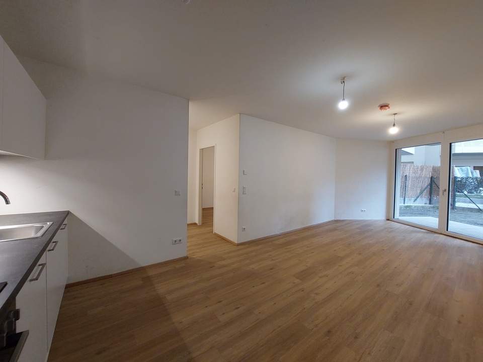 Moderne 2-Zimmer-Wohnung mit Garten