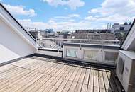 TOPLAGE, BÖRSE-NÄHE, klimatisierte 157 m2 Maisonette mit 18 m2 Terrasse, 4 Zimmer, Küche, Wintergarten, 2 Bäder, Zelinkagasse