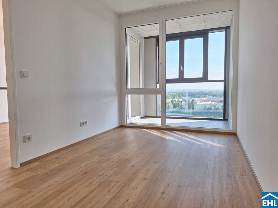 Geräumige 2-Zimmer-Wohnung mit Loggia und Einbauküche – Urbaner Wohnkomfort im High Five im 15.OG!