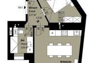 Charmanter 2-Zimmer-Erstbezug im Mezzanin mit Hofruhelage