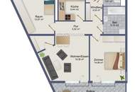 Gepflegte 2-Zimmer-Wohnung mit Balkon und Tiefgaragenstellplatz - WG geeignet!