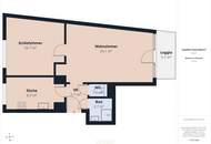 Helle 2-Zimmer Eigentumswohnung mit Loggia