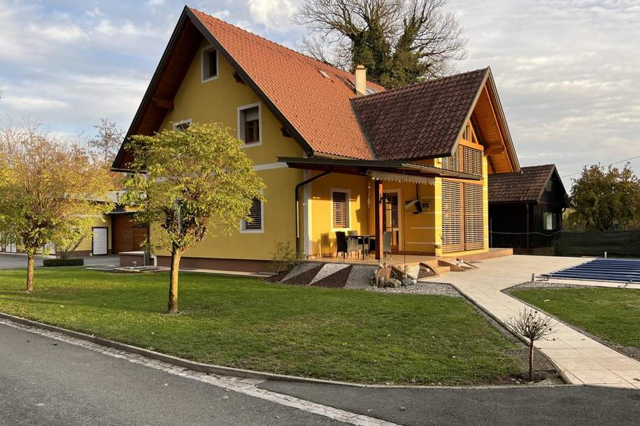 Wunderschönes Haus mit großer Hobbywerkstatt und großem Hofplatz - Ruhelage!, Haus-kauf, 575.000,€, 8430 Leibnitz