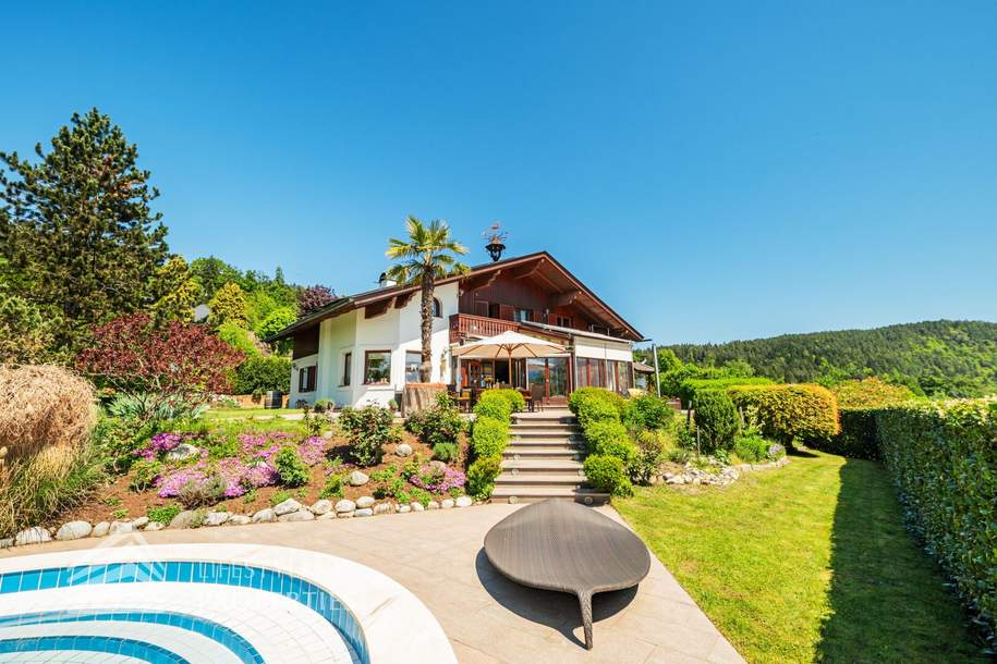 Prachtvolle Villa mit Pool und Garten am Wörthersee, Haus-kauf, 3.650.000,€, 9220 Villach Land