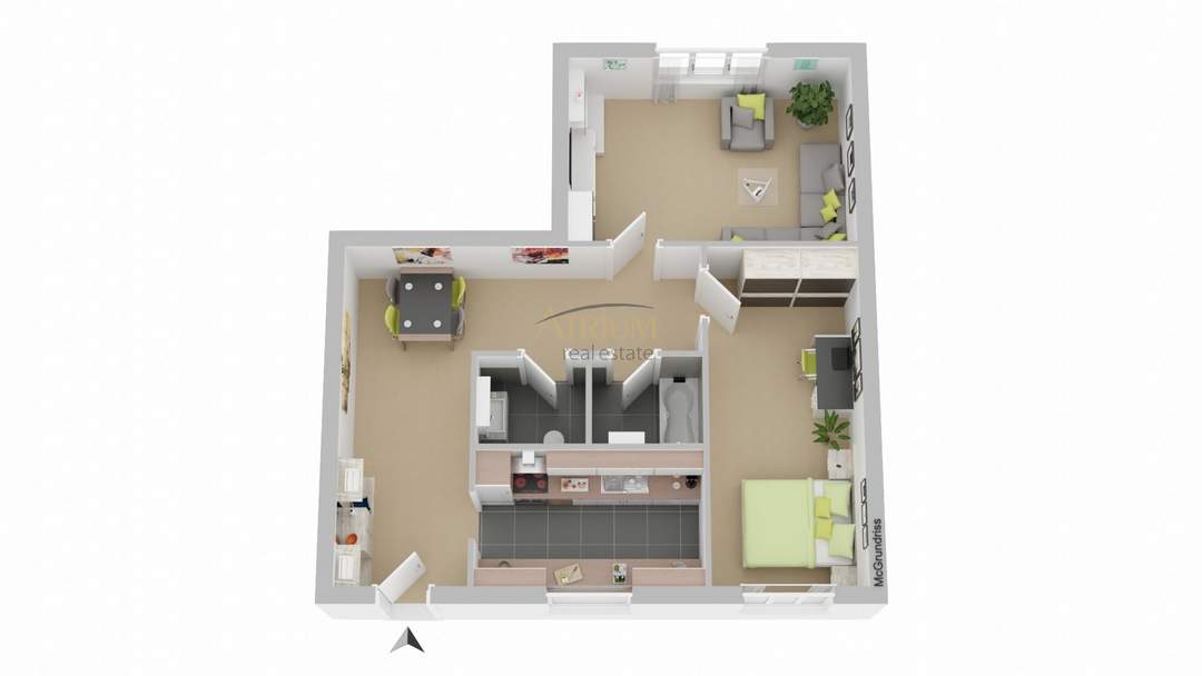 Wohnkomfort mit Lift: Gut geschnittene 2-Zimmer-Wohnung mit separater Küche
