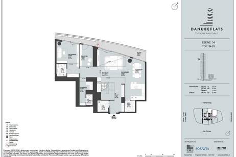 Attraktive Maisonette mit viel Platz für Individualität und Ausblick - DANUBEFLATS, Wohnung-kauf, 2.995.000,€, 1220 Wien 22., Donaustadt