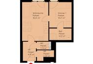 2-Zimmer-Wohnung inkl hochwertiger Markenküche, Balkon Außenfläche und Kellerabteil / K3-39