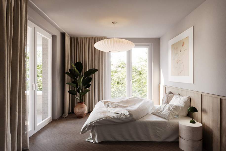 Graz-Geidorf: Erstbezug der Extraklasse! Design-3-Zimmer-Wohnung mit Balkon, Fischgrätparkett & Fußbodenkühlung – Honorarfrei, Wohnung-kauf, 463.500,€, 8010 Graz(Stadt)