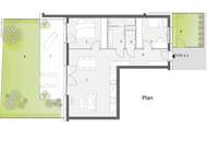 Erstbezug: elegante 3 Zimmer-Gartenwohnung mit moderner Küche