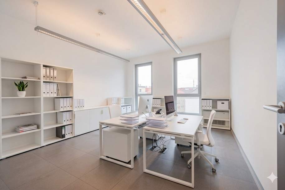 Barrierefreie Bürofläche direkt bei der U1 Station Reumannplatz zu mieten, Gewerbeobjekt-miete, 9.748,86,€, 1100 Wien 10., Favoriten