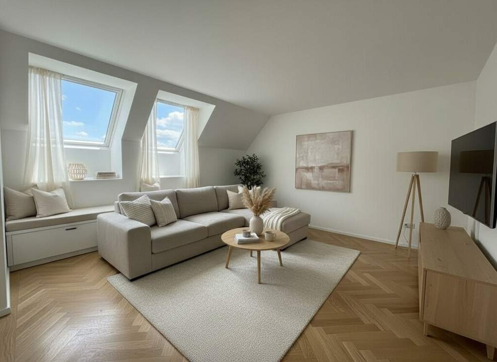 1030! Moderne, klimatisierte Dachgeschoss- Wohnung, nähe Schweizergarten