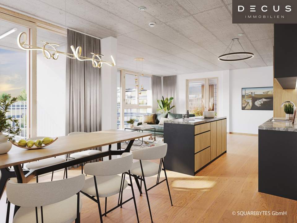 | ZWEI ZIMMER | BALKON | UNIKAT FÜR FREIGEISTER | ANLEGER | BF 14B | VILLAGE IM DRITTEN | FERTIGSTELLUNG 2027