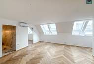 Elevate 1090 – Erstbezug: Luxus Dachgeschoss - Maisonette Wohnung (klimatisiert) mit 1 Balkon und 1 Terrasse nahe U6 Alser Straße, AKH!