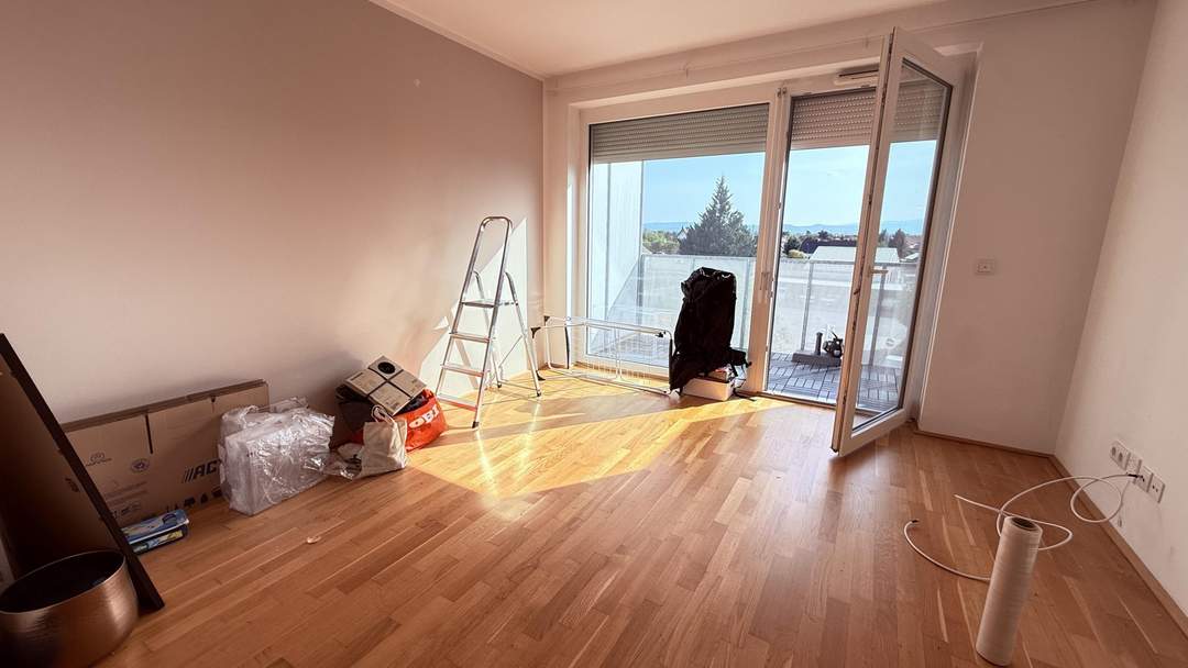 Top-moderne 3-Zimmer-Neubauwohnung mit MEGA-SÜD-BALKON (7m²) nahe Akademiepark