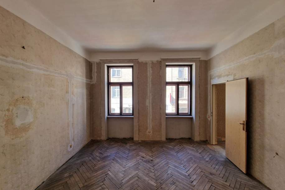 Sanierungsbedürftige Altbauwohnung - Nähe U3 Hütteldorferstraße/ Breitensee, Wohnung-kauf, 285.000,€, 1140 Wien 14., Penzing