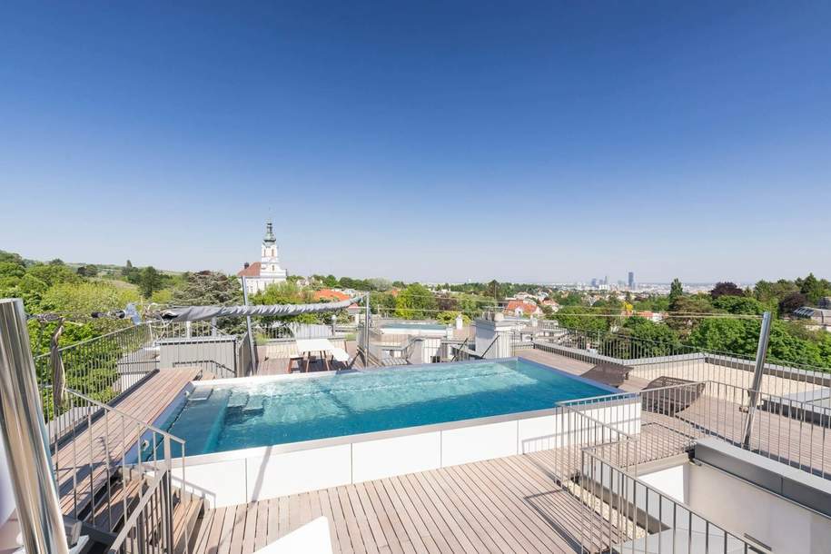 Penthouse with swimming pool KAASGRABEN RESIDENZEN, Wohnung-miete, 7.906,37,€, 1190 Wien 19., Döbling