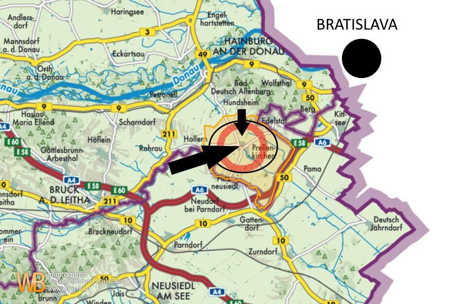 Hammerpreis !!! 4 Häuser Baugrundstück in Prellenkirchen