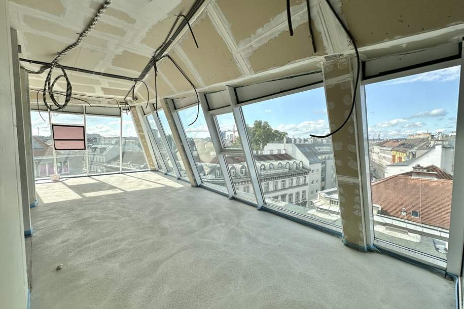 Welch grandioser Panoramablick! Großzügige drei Zimmer, mit 2 kompakten Terrassen und bester Lage!, Wohnung-kauf, 1.320.000,€, 1050 Wien 5., Margareten