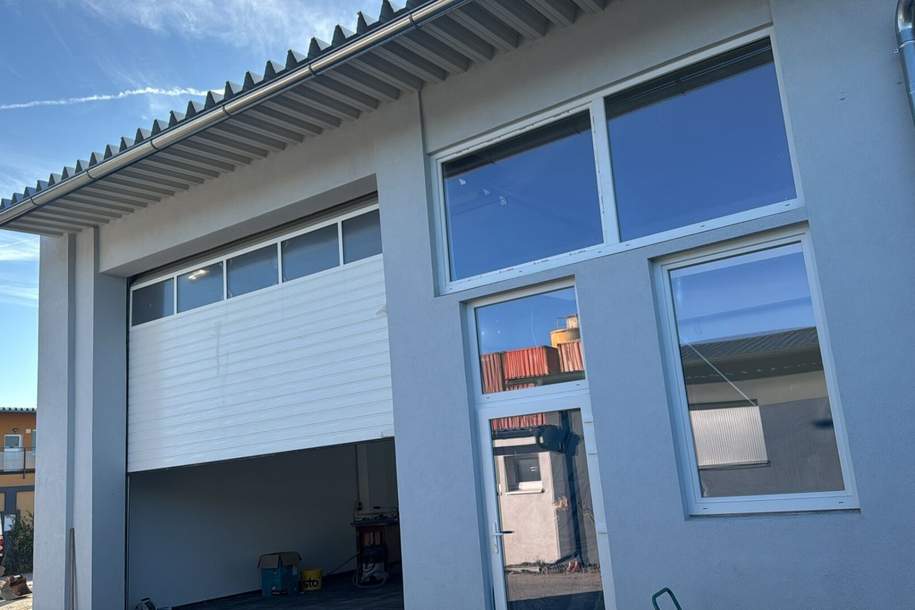 Große Halle, Werkstatt mit Lichtkuppel, Sektionaltor 5m breit, 4,30m hoch und WC (inkl. PKW Parkplatz) PROVISIONSFREI!!!, Gewerbeobjekt-miete, 950,00,€, 2601 Wiener Neustadt(Land)