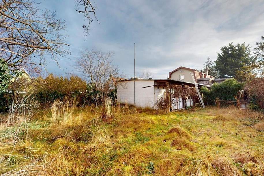 Bauträgergrundstück 725 m² mit Altbestand – Eßling, 1220 Wien, Grund und Boden-kauf, 449.000,€, 1220 Wien 22., Donaustadt