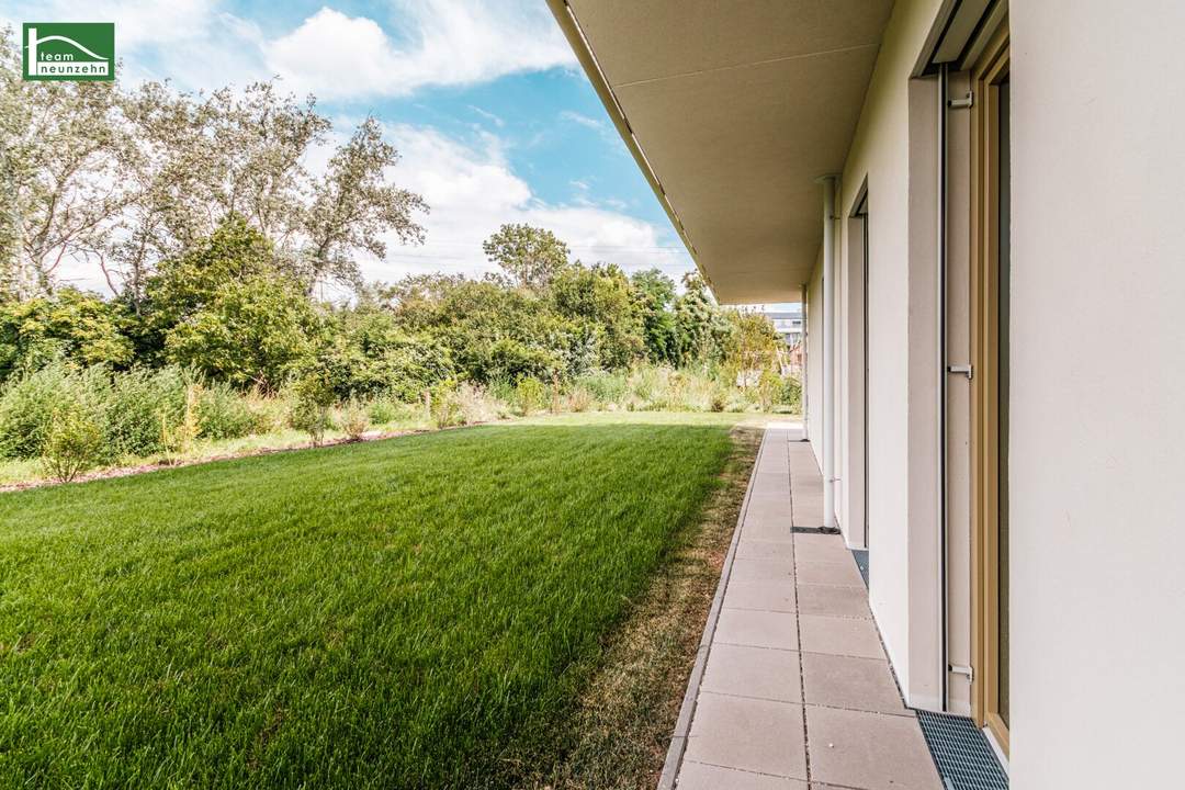 Ihr grüner Rückzugsort im "Hirschfeld - naturnah wohnen" - Gartentraum mit ausgezeichneter Ausstattung (Erdwärme,..) im provisionsfreien Erstbezug!