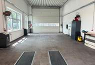 Helle Gewerbe- und Werkstatthalle in Sollenau – mit Hebebühnen, Lkw-Zufahrt und umfangreicher Ausstattung (Halle T3)