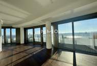 Außergewöhnlicher Balkon, Sonne fast den ganzen Tag, Ausblick wohin das Auge reicht: Neubau Erstbezug DANUBEFLATS