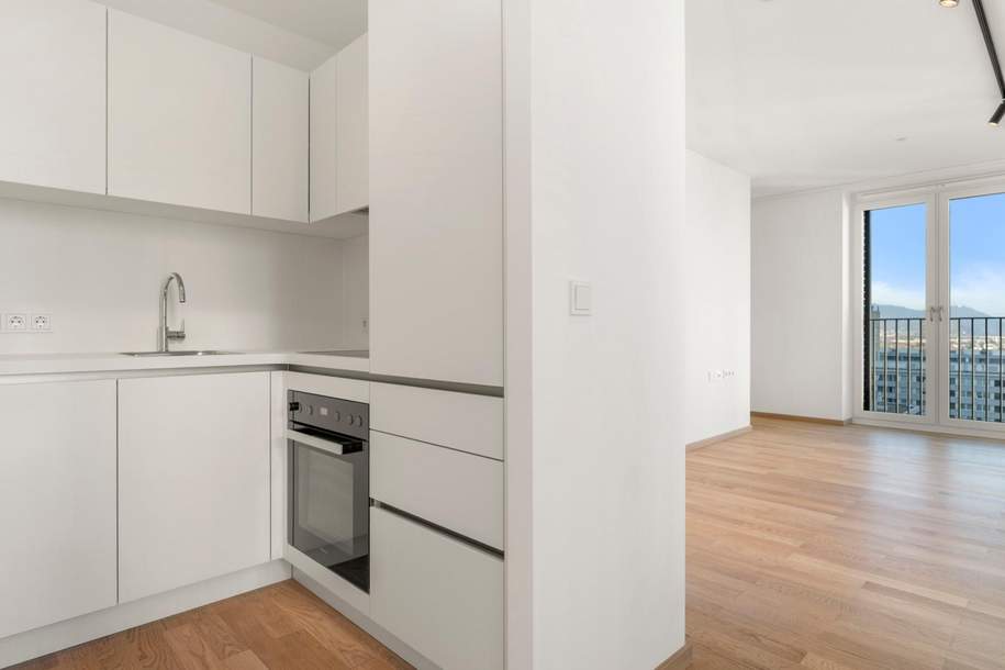 2 Zimmer High-End-Apartment mit Terrasse bei der UNO-City!! ERSTBEZUG!! DC-FLATS, Wohnung-miete, 1.595,00,€, 1220 Wien 22., Donaustadt