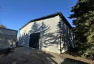Lagerhalle mit 580 m² in Lichtenwörth – 6 m Höhe, Schwerlastregale, Sektionaltor & Parkplatz