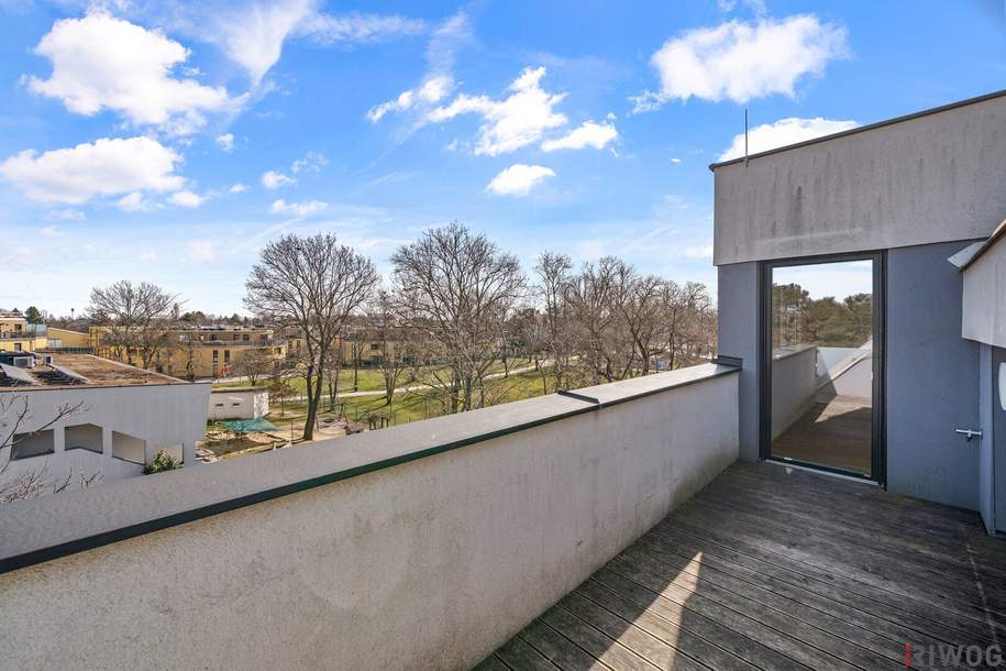 Nähe U2 I 2. DG I Terrasse I Stellplatz optional I Klimaanlage I Lobau und Oberes Mühlwasser, Wohnung-kauf, 465.000,€, 1220 Wien 22., Donaustadt