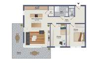 TOP! 3-Zimmer-Wohnung mit 80 m² in Grambach, ca. 21 m² Terrasse &amp; 2 überdachte KFZ-Stellplätze!