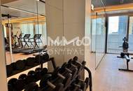 Möbliertes Apartment im 42. Stock mit Weitblick auf die Donau! Pool, Spa und Fitness inklusive!