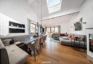 Lichtdurchflutete Dachwohnung mit Terrasse und privatem Garten