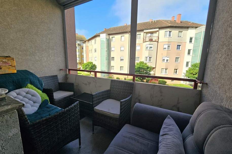 Wels: Geschmackvoll sanierte Eigentumswohnung in beliebter Siedlungslage!, Wohnung-kauf, 229.000,€, 4600 Wels(Stadt)