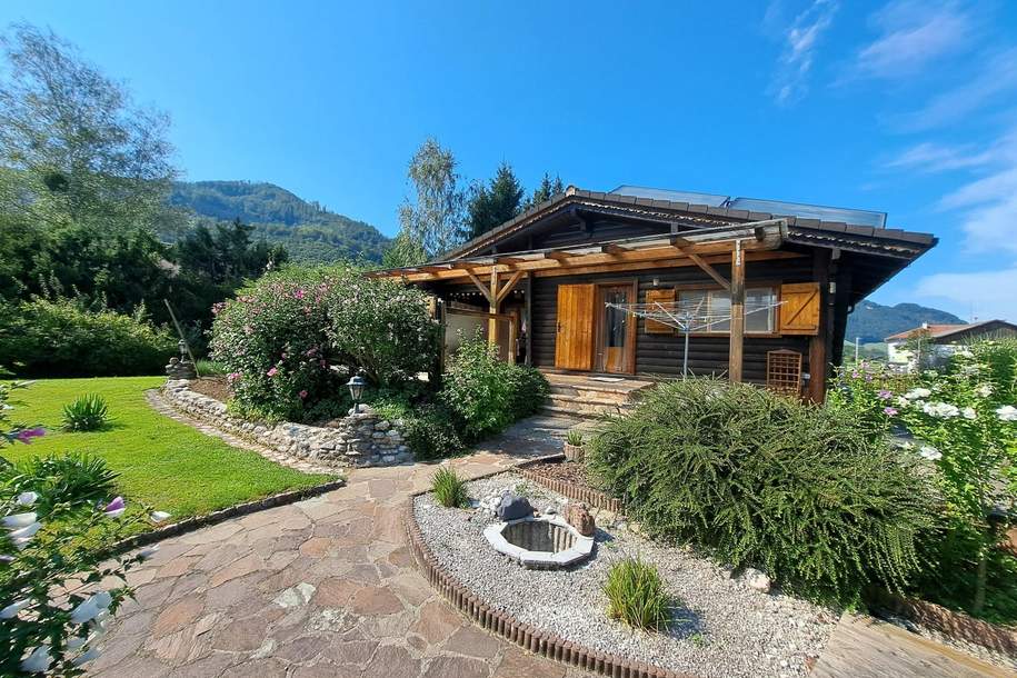 Holzblockhaus mit Garage und Gartenparadies - sonnige Naturoase im Steyrtal/Leonstein, Haus-kauf, 258.000,€, 4594 Kirchdorf an der Krems